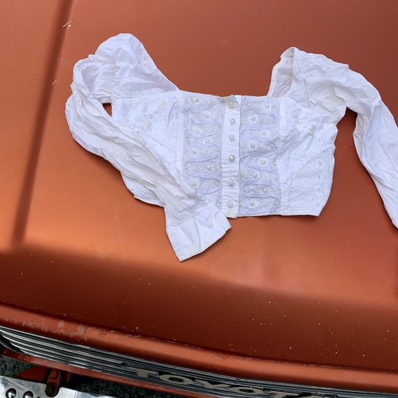 Vintage Boutique Europa Peasant Cropped - Picture 2 of 8